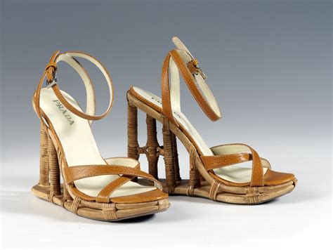 prada womens wedge shoes|Prada chunky heel sandal.